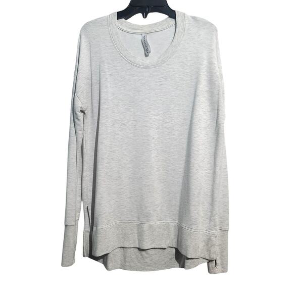 Athleta Coaster Luxe Sweatshirt Light Gray Size Medium - Picture 1 of 4